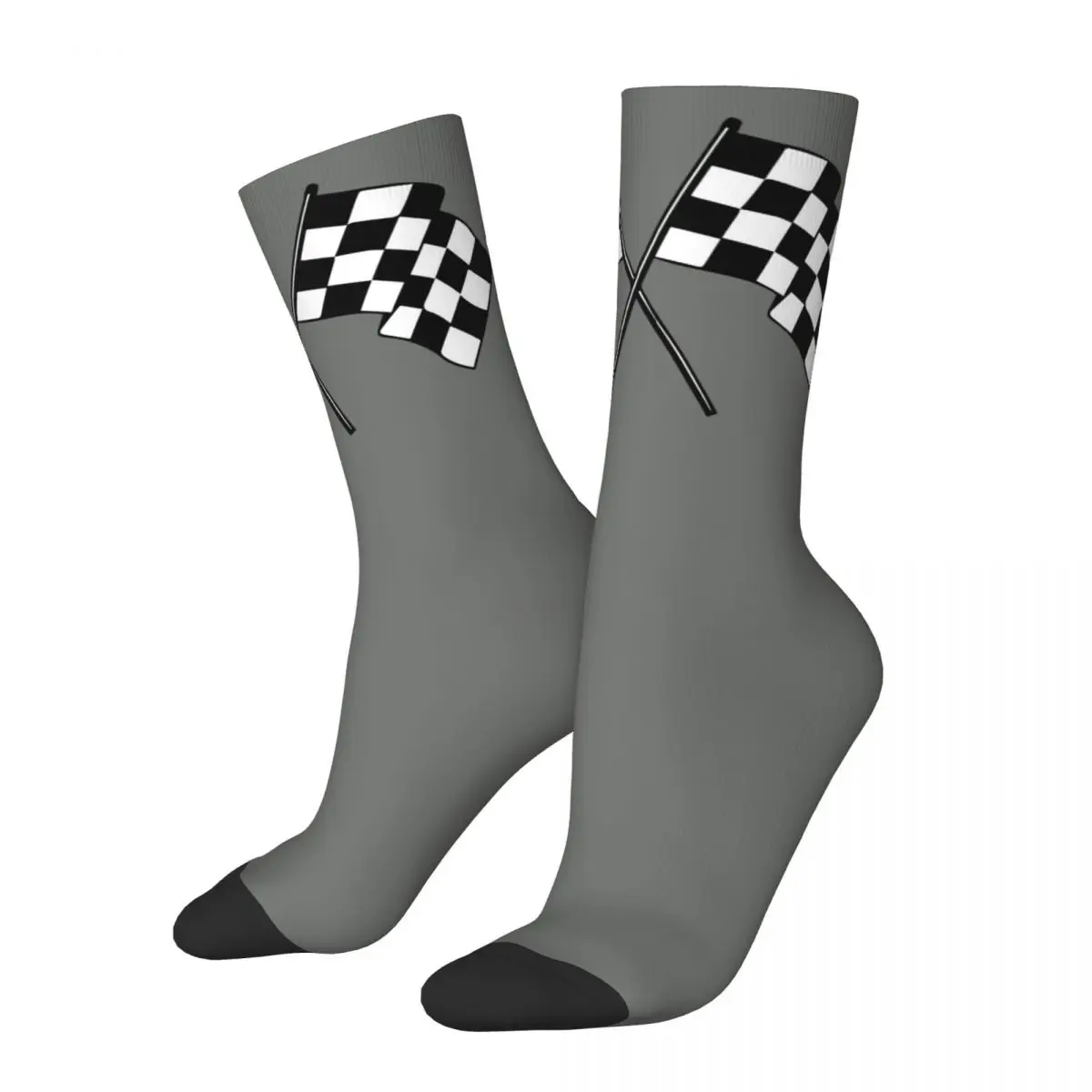 

Hip Hop Retro Flag Crazy Men's compression Socks Unisex F1 Formula 1 Harajuku Pattern Printed Funny Novelty Happy Crew Sock