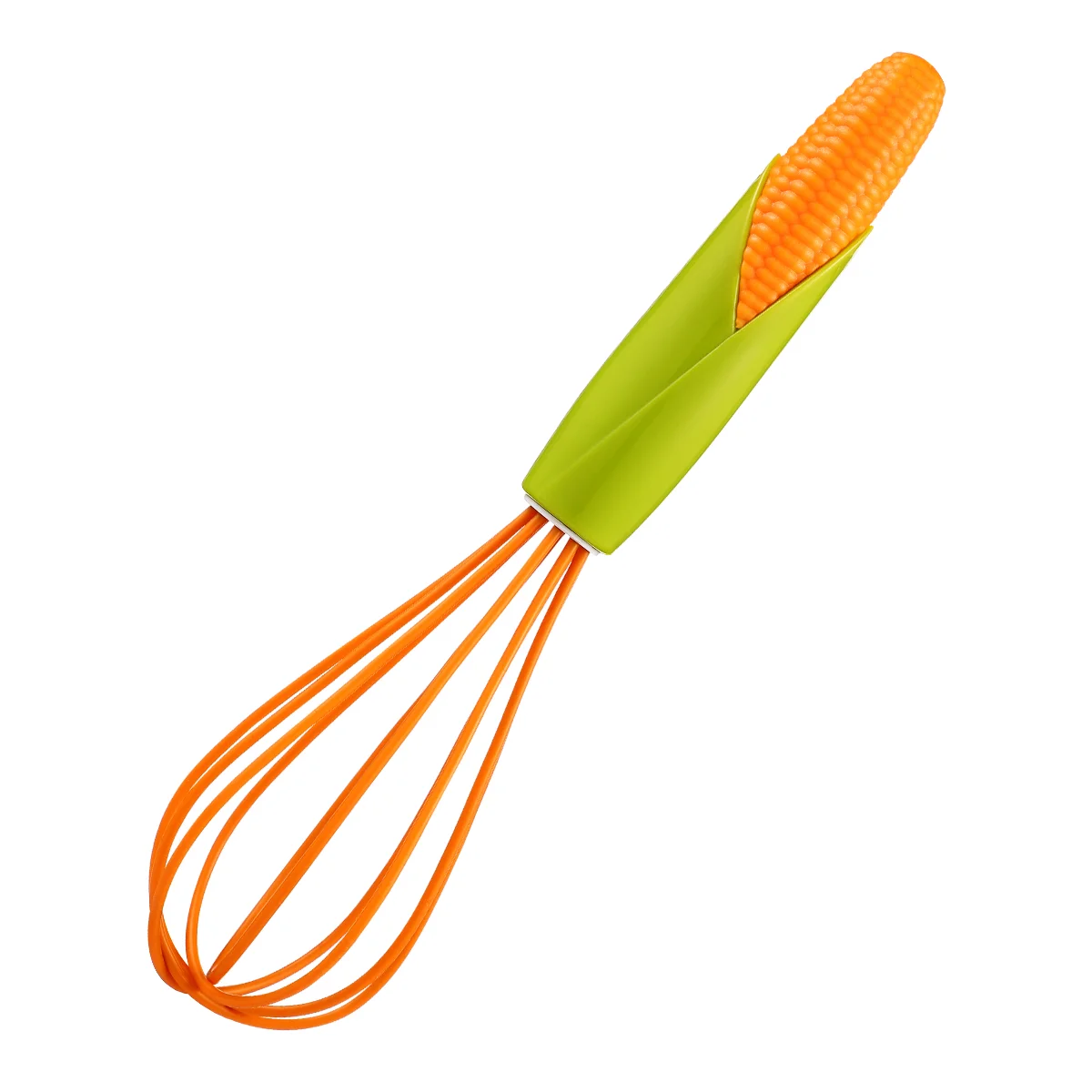 

UPKOCH 10 Inches Hand Egg Mixer Silicone Balloon Whisk Cream Frother Kitchen Utensils for Blending Stirring (Orange)