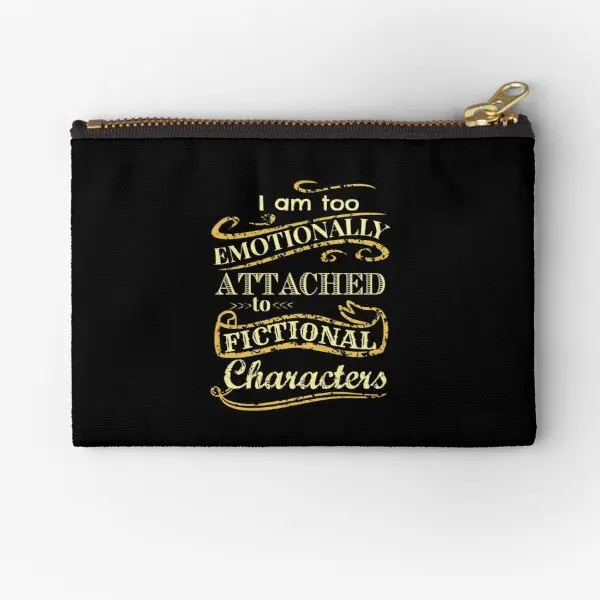 I Am Too Emotionally Attached To Fiction Zipper Pouches Men Money Coin Packaging Cosmetic Key Socks Small Storage Panties
I Am Too Emotionally Attached To Fiction Zipper Pouches Men Money Coin Packaging Cosmetic Key Socks Small Storage Panties