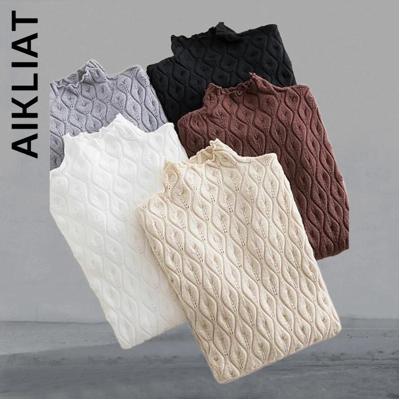 Модный вязаный женский свитер Aikliat, шикарные мягкие толстовки для женщин с круглым вырезом, корейский пуловер, свитера, женские облегающие э...
Модный вязаный женский свитер Aikliat, шикарные мягкие толстовки для женщин с круглым вырезом, корейский пуловер, свитера, женские облегающие э...