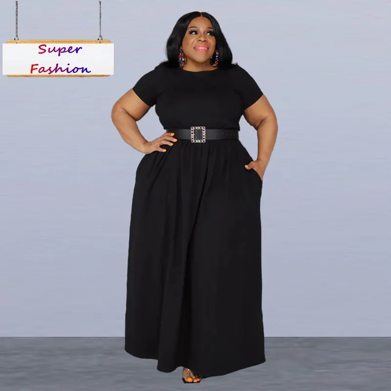 XL-5XL Plus Size Dresses Fashion Casual Solid Color Short Sleeve O Neck 2022 Summer Women Clothing Wholesale Dropshipping
XL-5XL Plus Size Dresses Fashion Casual Solid Color Short Sleeve O Neck 2022 Summer Women Clothing Wholesale Dropshipping