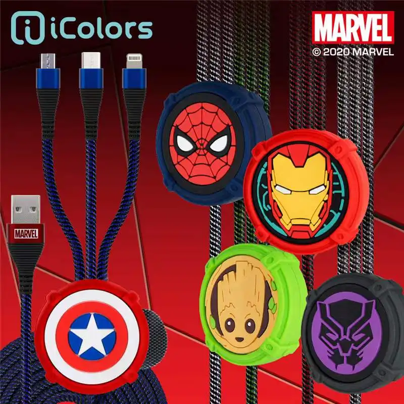 Disney MARVEL Marvel data cable three-in-one fast charging cable multi-head car universal universal
Disney MARVEL Marvel data cable three-in-one fast charging cable multi-head car universal universal