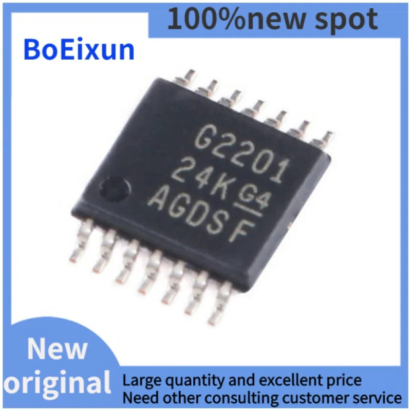 100%Genuine Original MSP430G2201IPW14R TSSOP-14 16Bit Mixed Signal Microcontroller-MCU
100%Genuine Original MSP430G2201IPW14R TSSOP-14 16Bit Mixed Signal Microcontroller-MCU