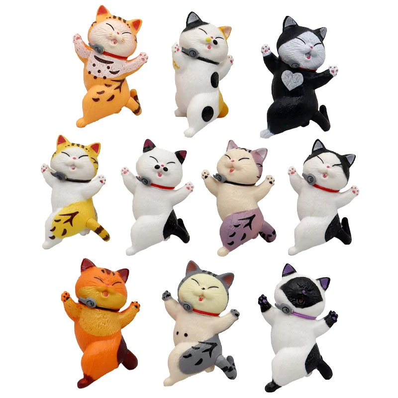 10Pcs Funny Dancing Cat Action Figure Cartoon Cats Model Solid Pvc Turn Around Cheers Cat Figurine Desktop Car Decoration
10Pcs Funny Dancing Cat Action Figure Cartoon Cats Model Solid Pvc Turn Around Cheers Cat Figurine Desktop Car Decoration