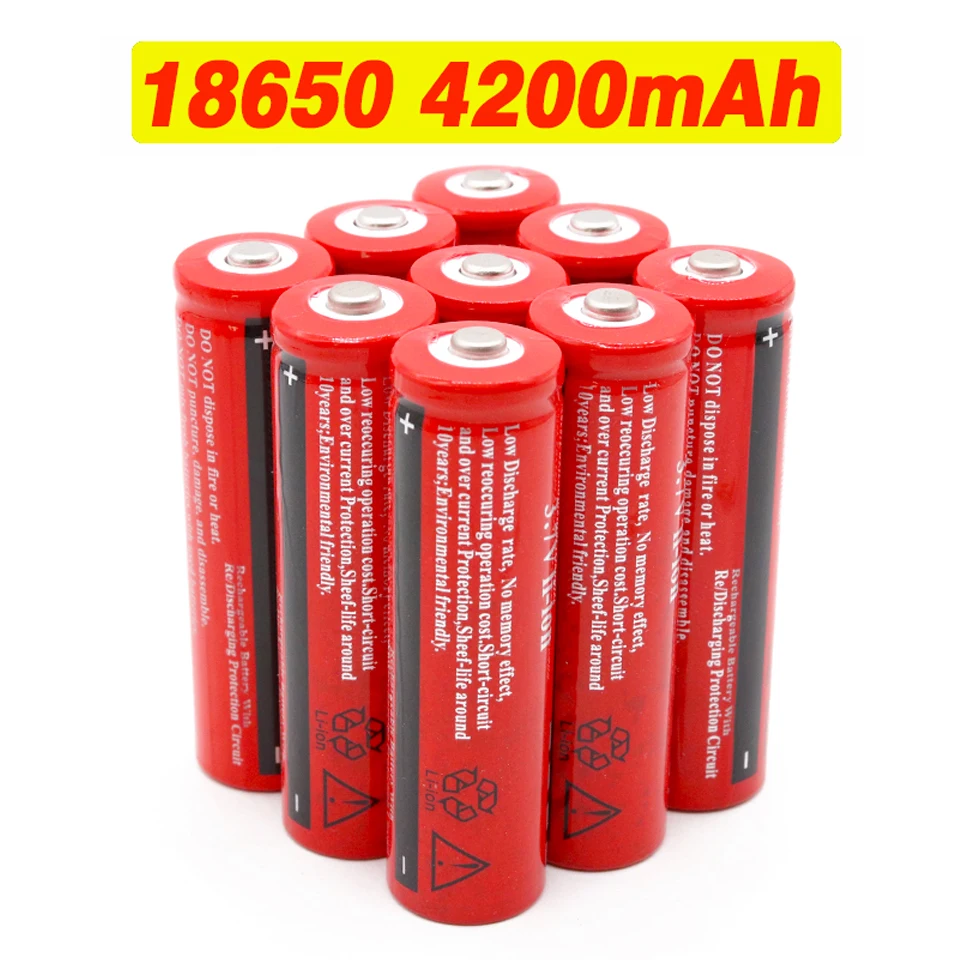 New 18650 Lithium Ion Battery 3.7 V 4200 MAh Lithium Ion Rechargeable Battery for LED Torch Rechargeable Battery Accelerator
New 18650 Lithium Ion Battery 3.7 V 4200 MAh Lithium Ion Rechargeable Battery for LED Torch Rechargeable Battery Accelerator
