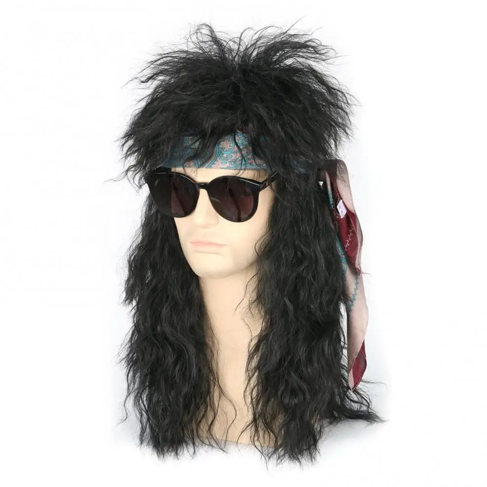 Wig Cosplay Curly Hairpiece Long Men Halloween Costume Punk Heavy Metal Rocker Hairpiece
Wig Cosplay Curly Hairpiece Long Men Halloween Costume Punk Heavy Metal Rocker Hairpiece