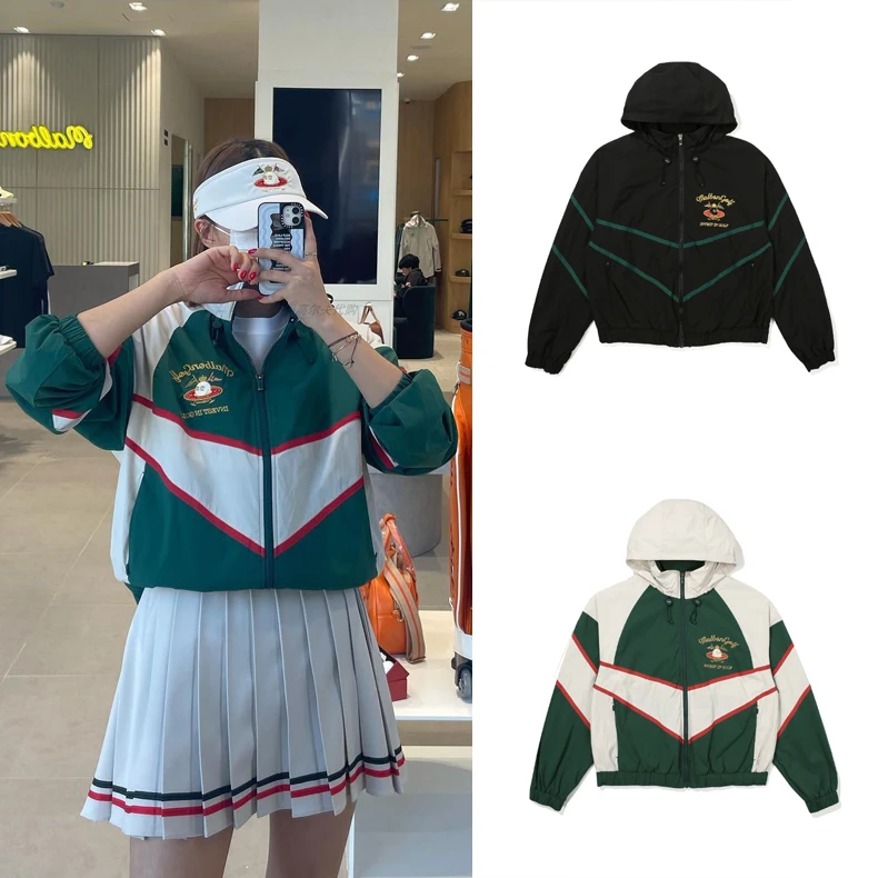 Autumn Korean Golf Women's Jacket Hoodie Versatile Relaxed Short Windbreaker Baseball Shirt
Autumn Korean Golf Women's Jacket Hoodie Versatile Relaxed Short Windbreaker Baseball Shirt