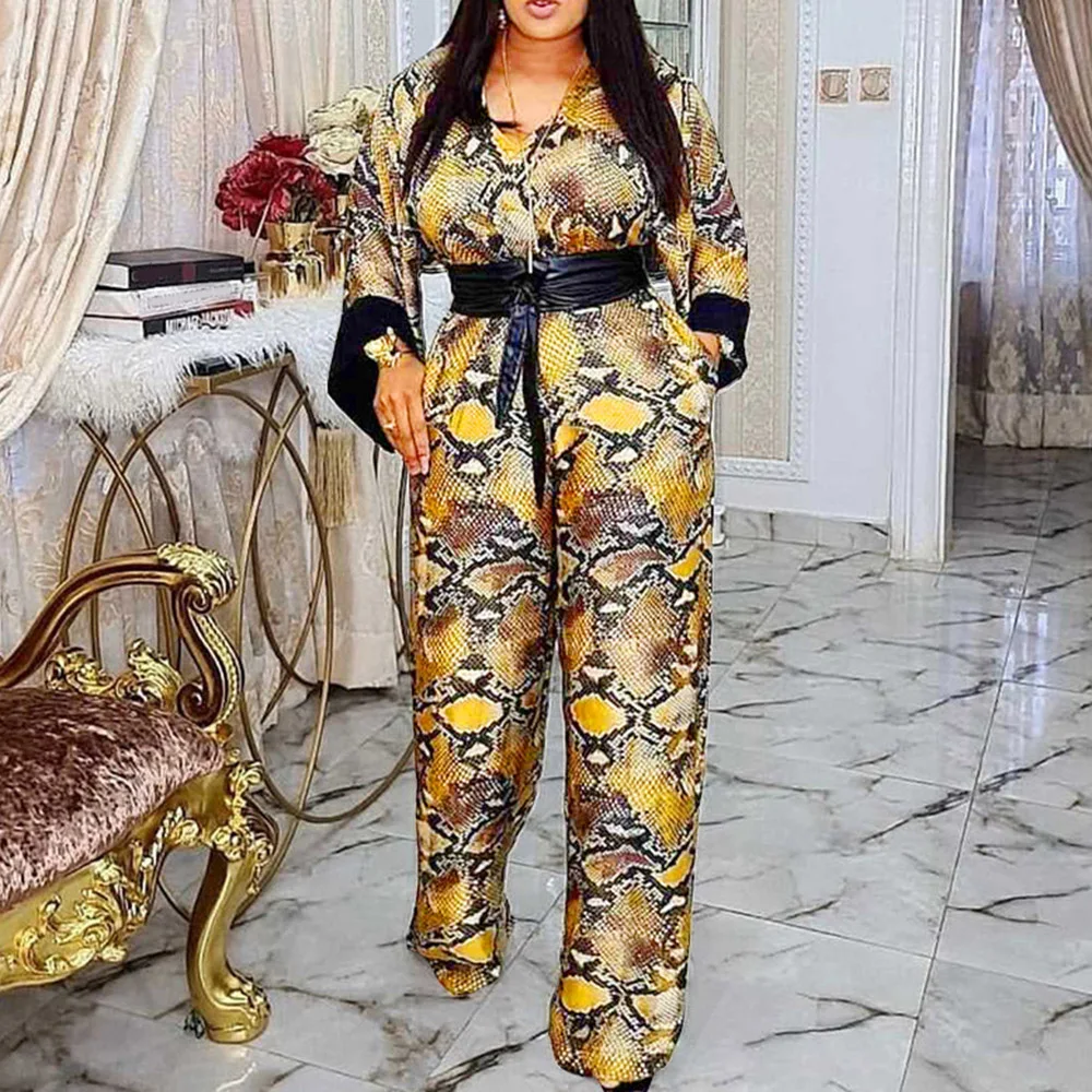 Fashion Snakeskin Long Sleeve Jumpsuit 2022 Spring High Waist Women Streetwear One Piece Outfits Ladies Long Jumpsuits Overall
Fashion Snakeskin Long Sleeve Jumpsuit 2022 Spring High Waist Women Streetwear One Piece Outfits Ladies Long Jumpsuits Overall