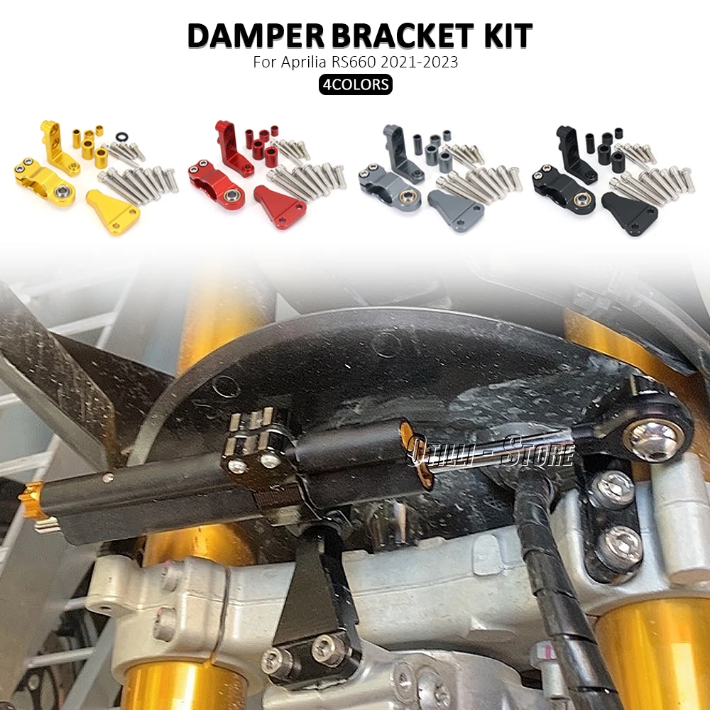 

Motorcycle Aluminum Damper Steering Stabilize Safety Control Bracket For APRILIA RS660 RS 660 rs660 rs 660 2021 2022 2023