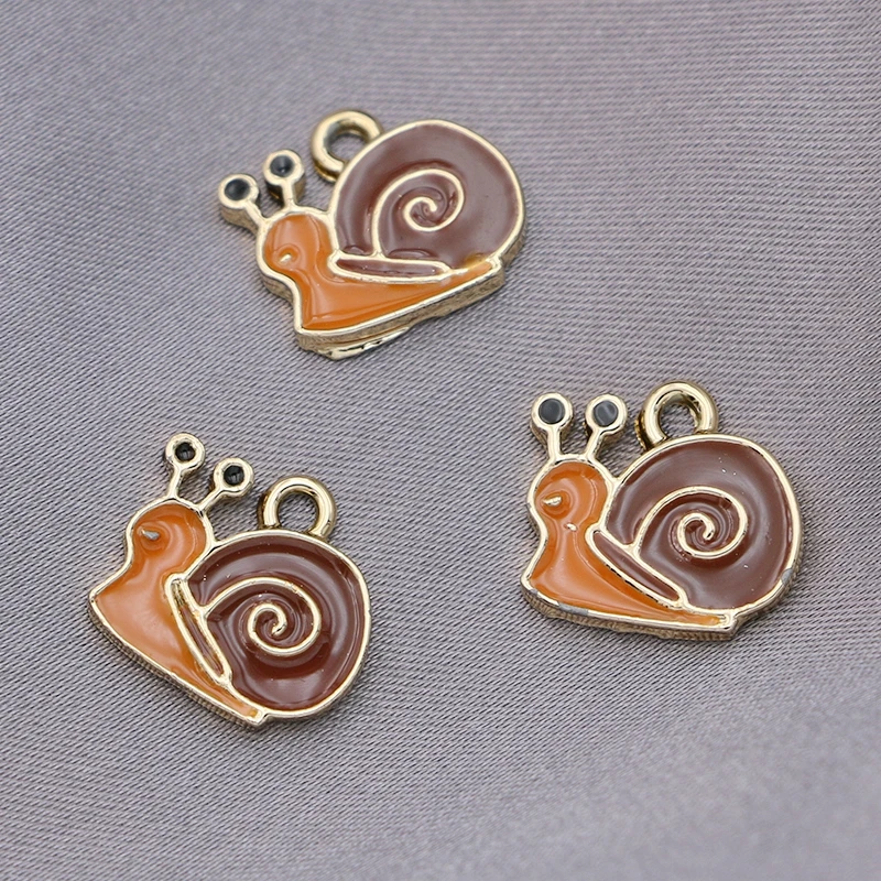 5Pcs Gold Plated Coffee Enamel Snail Charm Pendant Jewelry DIY Making Bracelet Accessories Necklace Handmade 10x11mm
5Pcs Gold Plated Coffee Enamel Snail Charm Pendant Jewelry DIY Making Bracelet Accessories Necklace Handmade 10x11mm