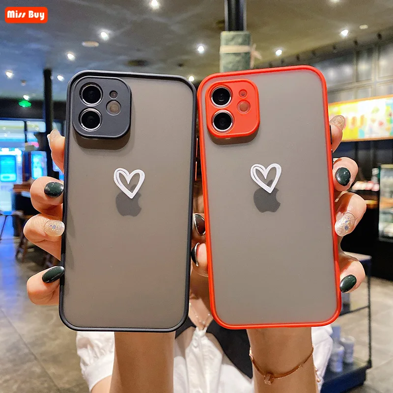 Fashion Love Hearts Silicone Shockproof Matte Phone Case For iPhone 13 11 12 Pro Max 13Mini X XS Max XR 7 8 Plus Slim Back Cover
Fashion Love Hearts Silicone Shockproof Matte Phone Case For iPhone 13 11 12 Pro Max 13Mini X XS Max XR 7 8 Plus Slim Back Cover