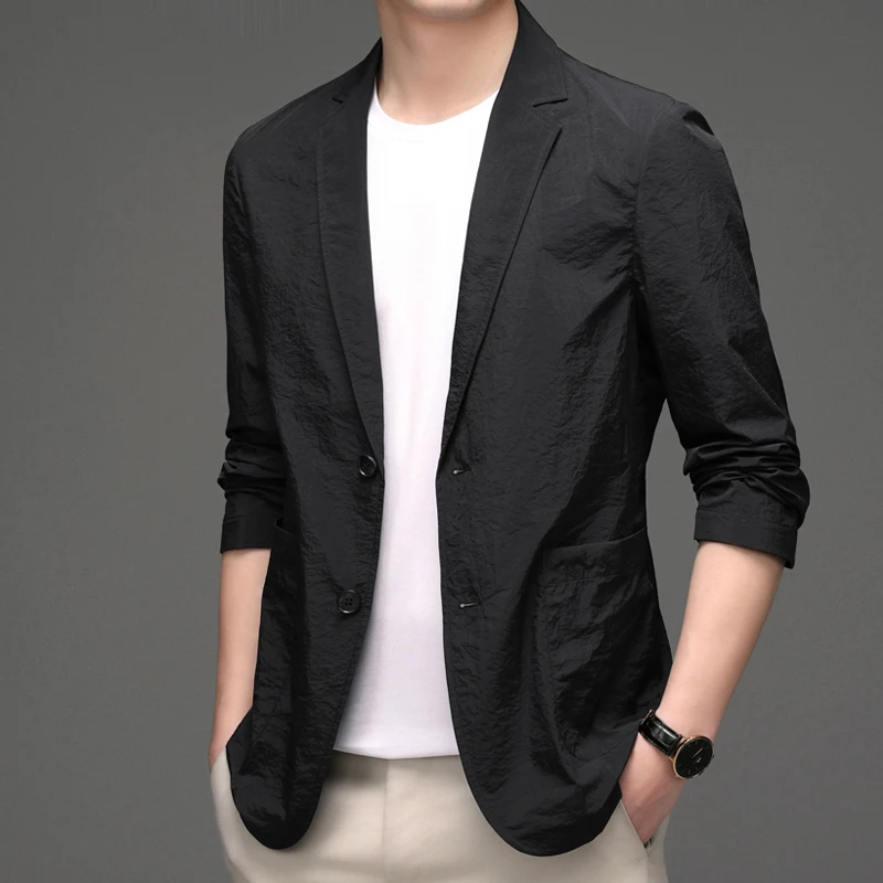 Ehioe2023 New Men's Suit Jacket Summer Ultra-Thin Breathable High Elastic Lightweight Ice Silk Sun Protection Casual Suit Jacket
Ehioe2023 New Men's Suit Jacket Summer Ultra-Thin Breathable High Elastic Lightweight Ice Silk Sun Protection Casual Suit Jacket