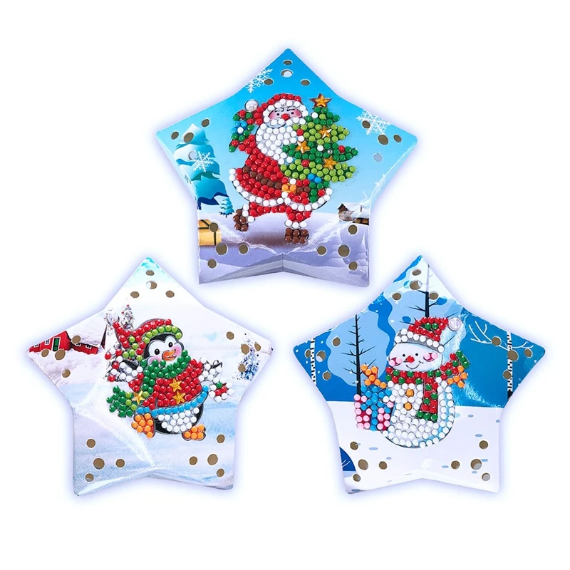 3Pcs Diyled Diamond Painted Christmas Ornament Chandelier Christmas Tree Decorative Gift Without Battery A
3Pcs Diyled Diamond Painted Christmas Ornament Chandelier Christmas Tree Decorative Gift Without Battery A