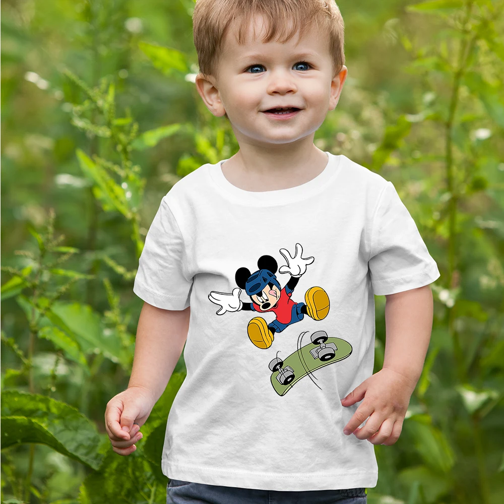 0 To 12 Years Old Disney Brand T-Shirt Mickey Mouse Creative Pattern Children's White Round Neck Short SleeveStyle TopBreathable
0 To 12 Years Old Disney Brand T-Shirt Mickey Mouse Creative Pattern Children's White Round Neck Short SleeveStyle TopBreathable