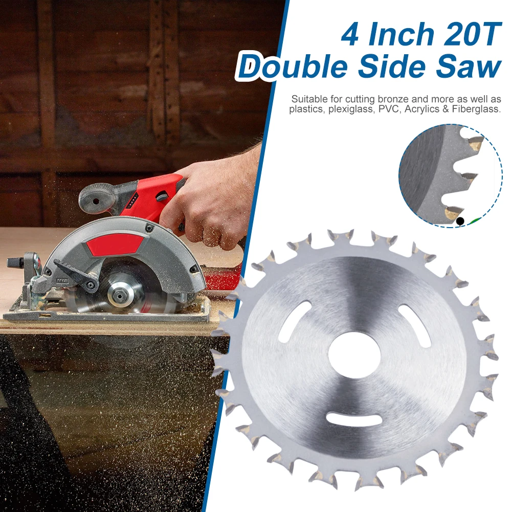 Mintiml Alloy Woodworking Double Side Saw Blade Circular Cutting Disc Rotating Drilling Tool For Wood Plastic Aluminum And Steel
Mintiml Alloy Woodworking Double Side Saw Blade Circular Cutting Disc Rotating Drilling Tool For Wood Plastic Aluminum And Steel