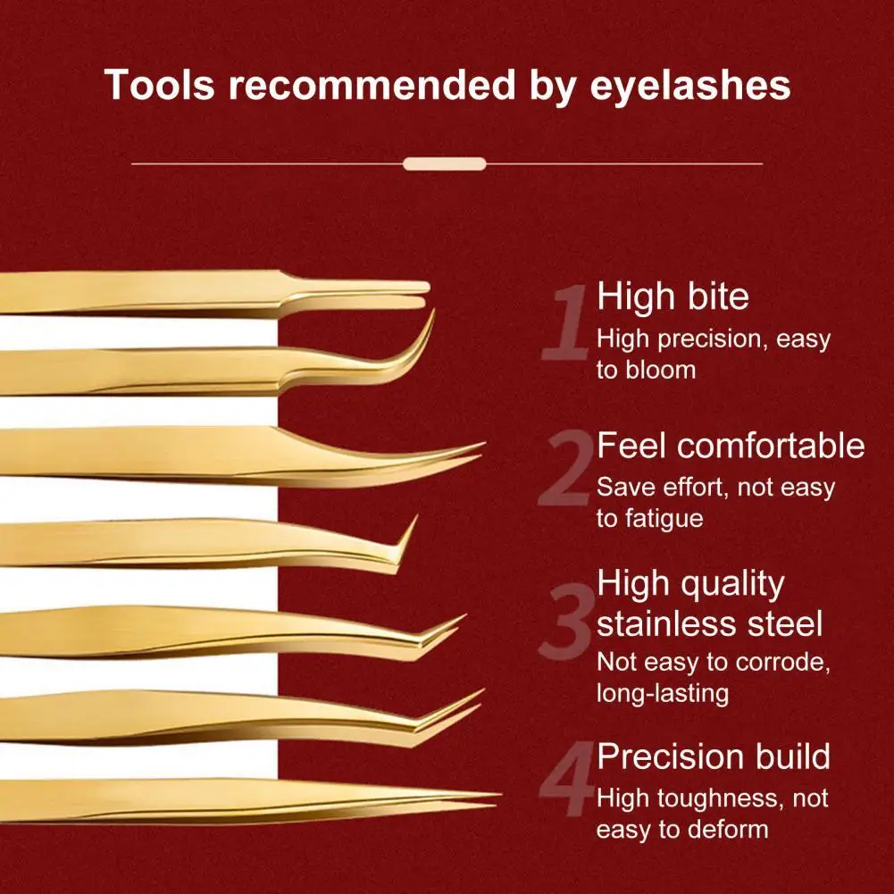 Lashes Tweezers Slender Metallic Luster Good Cross Resilience Eyelash Butterfly Clip Tweezer for Women
Lashes Tweezers Slender Metallic Luster Good Cross Resilience Eyelash Butterfly Clip Tweezer for Women