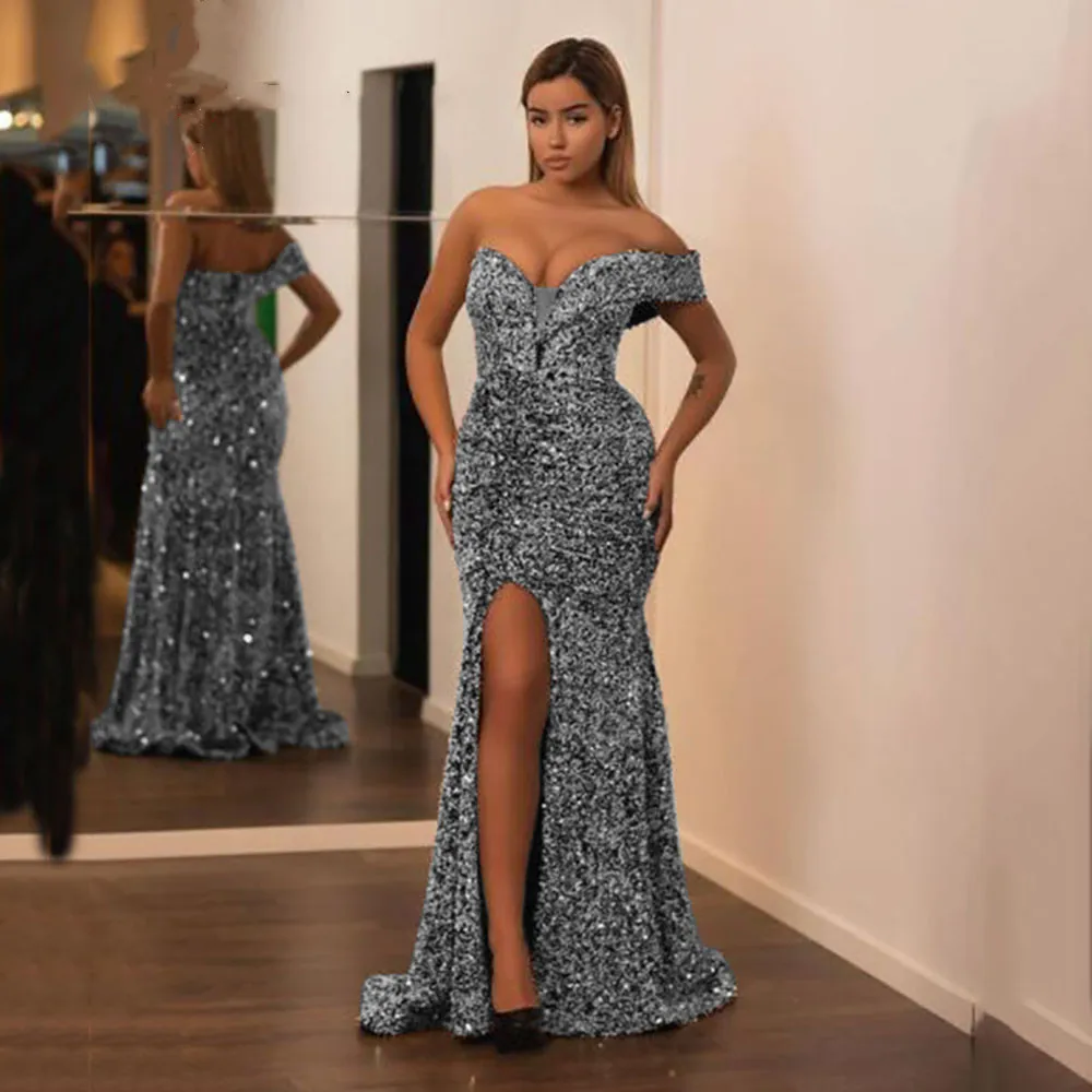 Luxury Mermaid Evening Dress 2022 Sequin Sweetheart Side Slit One Shoulder Long Formal Party Night Gowns Robe De Soiree
Luxury Mermaid Evening Dress 2022 Sequin Sweetheart Side Slit One Shoulder Long Formal Party Night Gowns Robe De Soiree