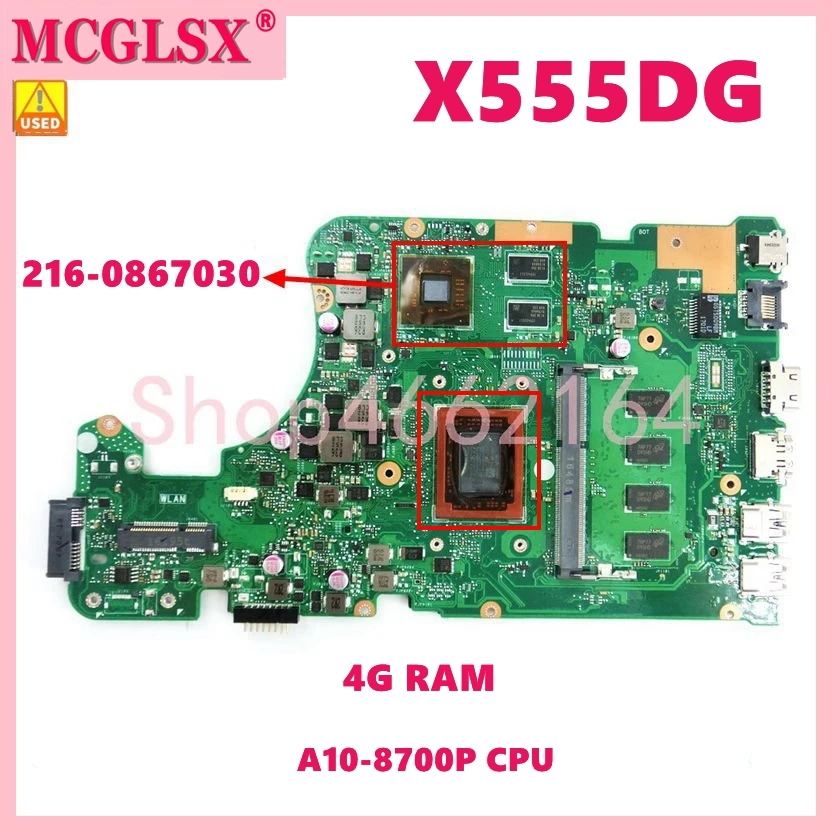 X555DG/DA With A10-8700P CPU 4G-RAM UMA/PM Mainboard For ASUS X555D X555Y/YA X555DG X555YI K555D X555DA Laptop Motherboard Used
X555DG/DA With A10-8700P CPU 4G-RAM UMA/PM Mainboard For ASUS X555D X555Y/YA X555DG X555YI K555D X555DA Laptop Motherboard Used