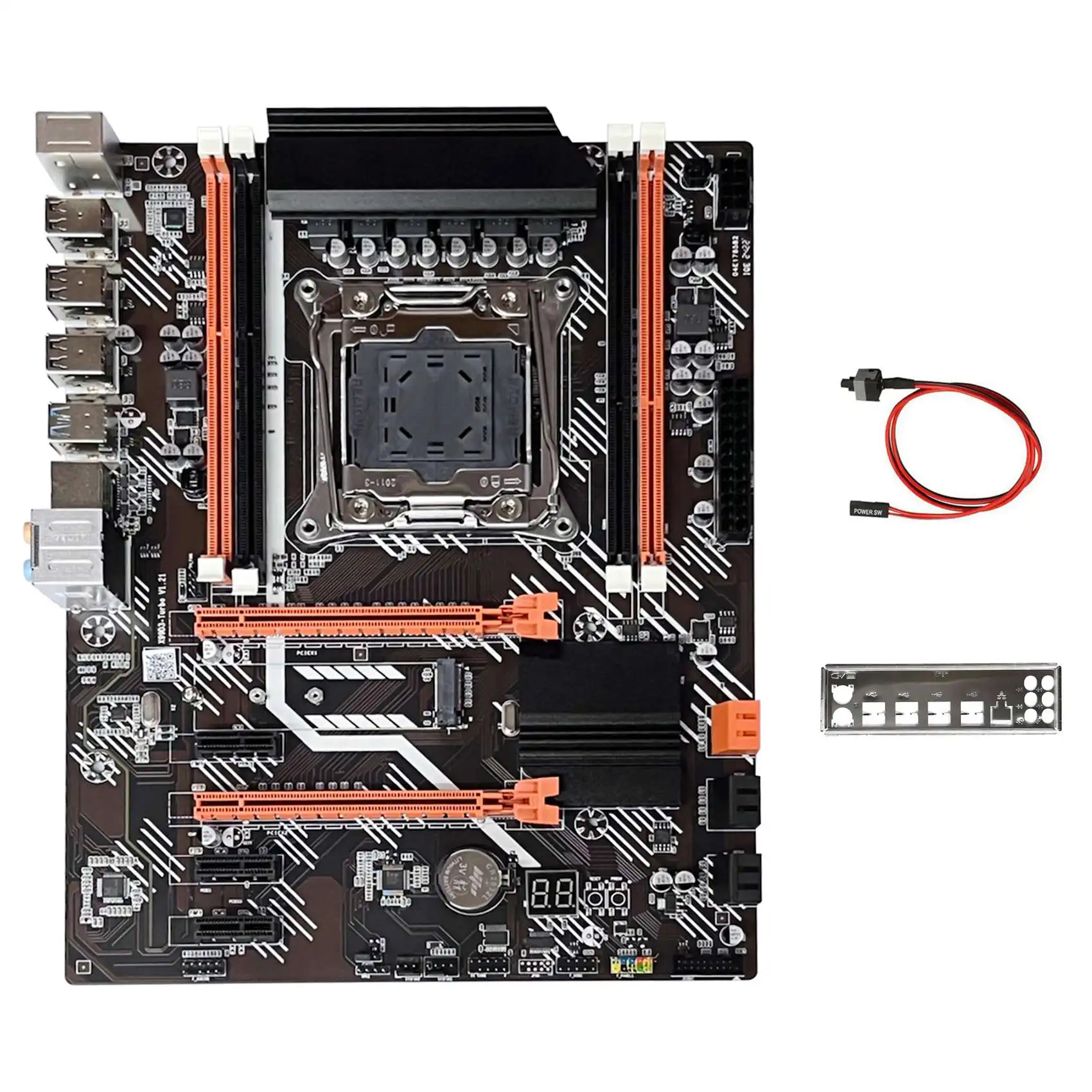 Материнская плата X99T + кабель переключателя + перегородка LGA2011 V3 M.2 NVME NGFF поддержка DDR3 4X1 6G поддержка E5 2666 E5 2673 E5 2678 V3 ЦП
Материнская плата X99T + кабель переключателя + перегородка LGA2011 V3 M.2 NVME NGFF поддержка DDR3 4X1 6G поддержка E5 2666 E5 2673 E5 2678 V3 ЦП