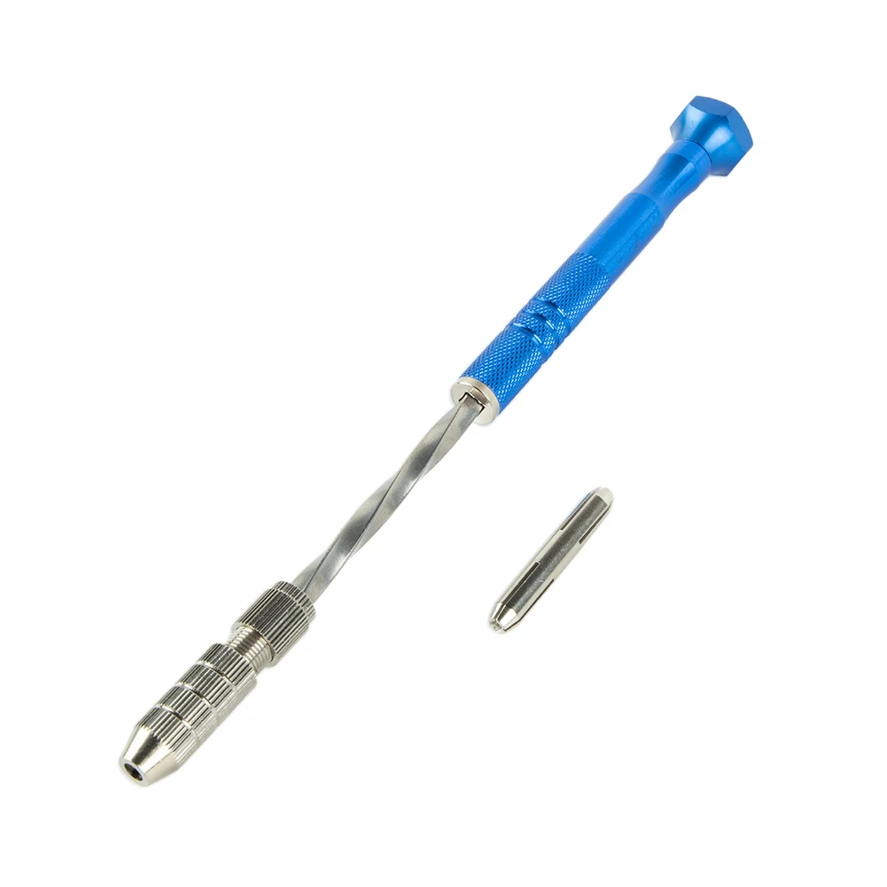0.5-3mm DIY Model Airplane Blue Lengthening Semi-automatic Hand Drill Set With 10pc Small Drill Bit Vise Drilling And Engraving 
0.5-3mm DIY Model Airplane Blue Lengthening Semi-automatic Hand Drill Set With 10pc Small Drill Bit Vise Drilling And Engraving