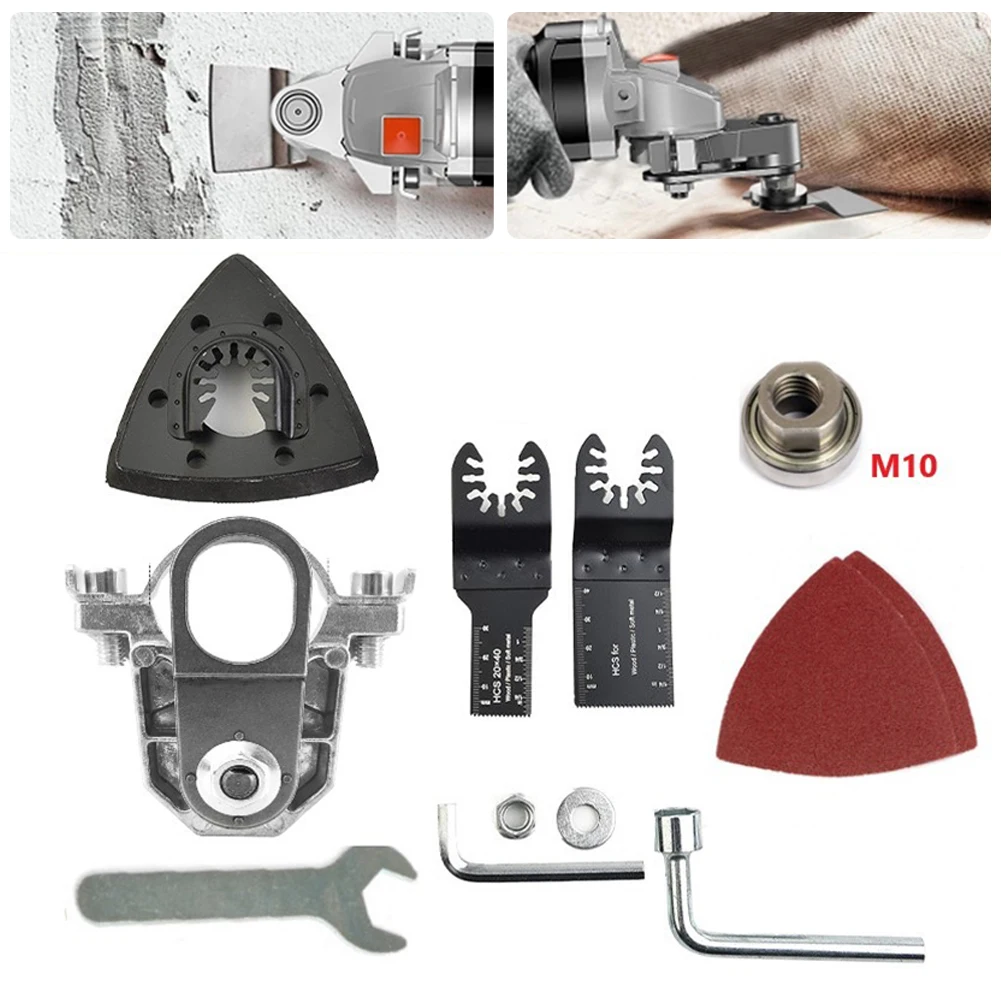100 Type Angle Grinder Conversion Head Adapter M10 Thread For Oscillating Tools Multipurpose Woodworking Tools
100 Type Angle Grinder Conversion Head Adapter M10 Thread For Oscillating Tools Multipurpose Woodworking Tools