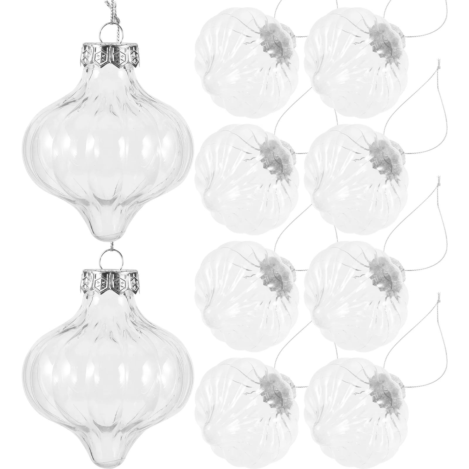 12Pcs Christmas Plastic Ball Hanging Fillable Balls Ornaments Xmas Tree DIY Balls Ornaments Hanging Decors
12Pcs Christmas Plastic Ball Hanging Fillable Balls Ornaments Xmas Tree DIY Balls Ornaments Hanging Decors