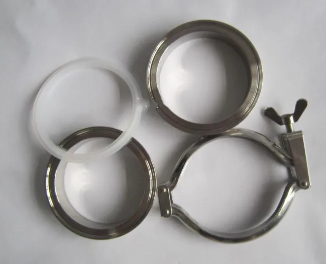 One Set 114mm Sanitary Tri Clamp Weld Ferrule + Stamping Tri Clamp + Silicon Gasket 304 stainless steel
One Set 114mm Sanitary Tri Clamp Weld Ferrule + Stamping Tri Clamp + Silicon Gasket 304 stainless steel