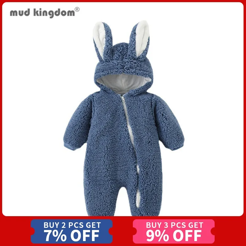Mudkingdom Winter Baby Girls Boys Rompers with Bunny Ear Solid Fleece Hooded Bodysuit Zipper Warm Cute Jumpsuit for Kids Clothes
Mudkingdom Winter Baby Girls Boys Rompers with Bunny Ear Solid Fleece Hooded Bodysuit Zipper Warm Cute Jumpsuit for Kids Clothes