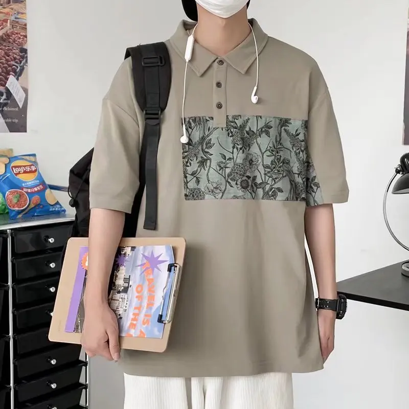 Japanese Retro Printed POLO Shirt Men's Summer Turn-down Collar Ins Trend Fashion Loose Lapel Short-sleeved Top ZCSMLL
Japanese Retro Printed POLO Shirt Men's Summer Turn-down Collar Ins Trend Fashion Loose Lapel Short-sleeved Top ZCSMLL