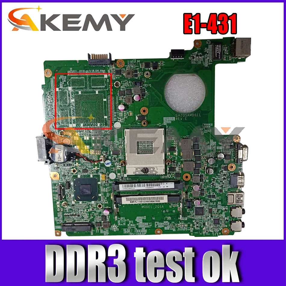 DAZQSAMB6E1 For ACER Aspire E1-431 Laptop motherboard SLJ8C PGA 989 DDR3 Notebook Mainboard
DAZQSAMB6E1 For ACER Aspire E1-431 Laptop motherboard SLJ8C PGA 989 DDR3 Notebook Mainboard