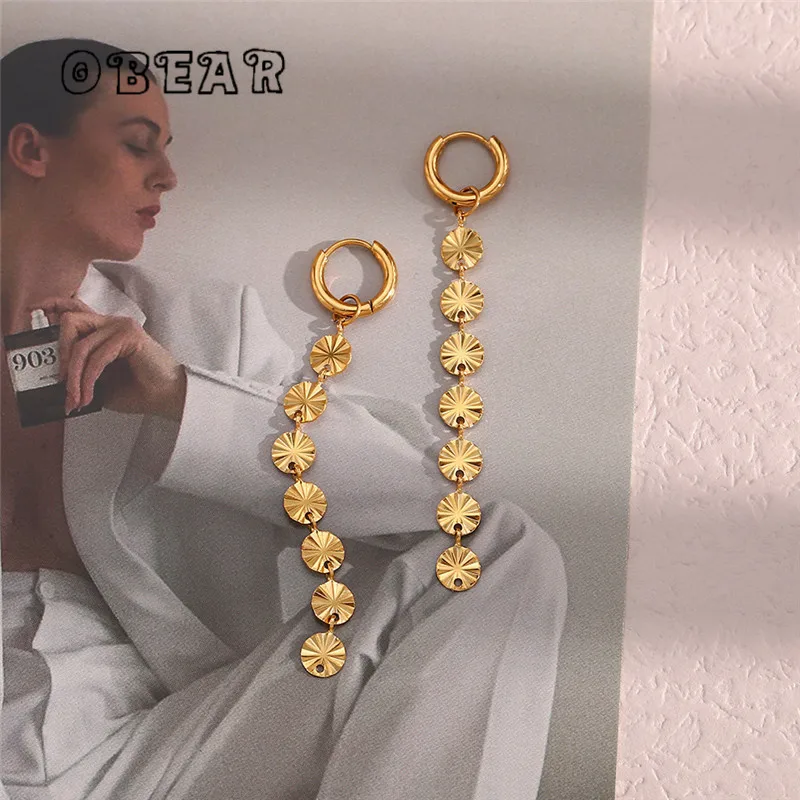 Stainless Steel Round Flower Hoop Earrings Fashion Golden Metal Trendy Brand Texture Jewelry Party Gift Waterproof Women
Stainless Steel Round Flower Hoop Earrings Fashion Golden Metal Trendy Brand Texture Jewelry Party Gift Waterproof Women