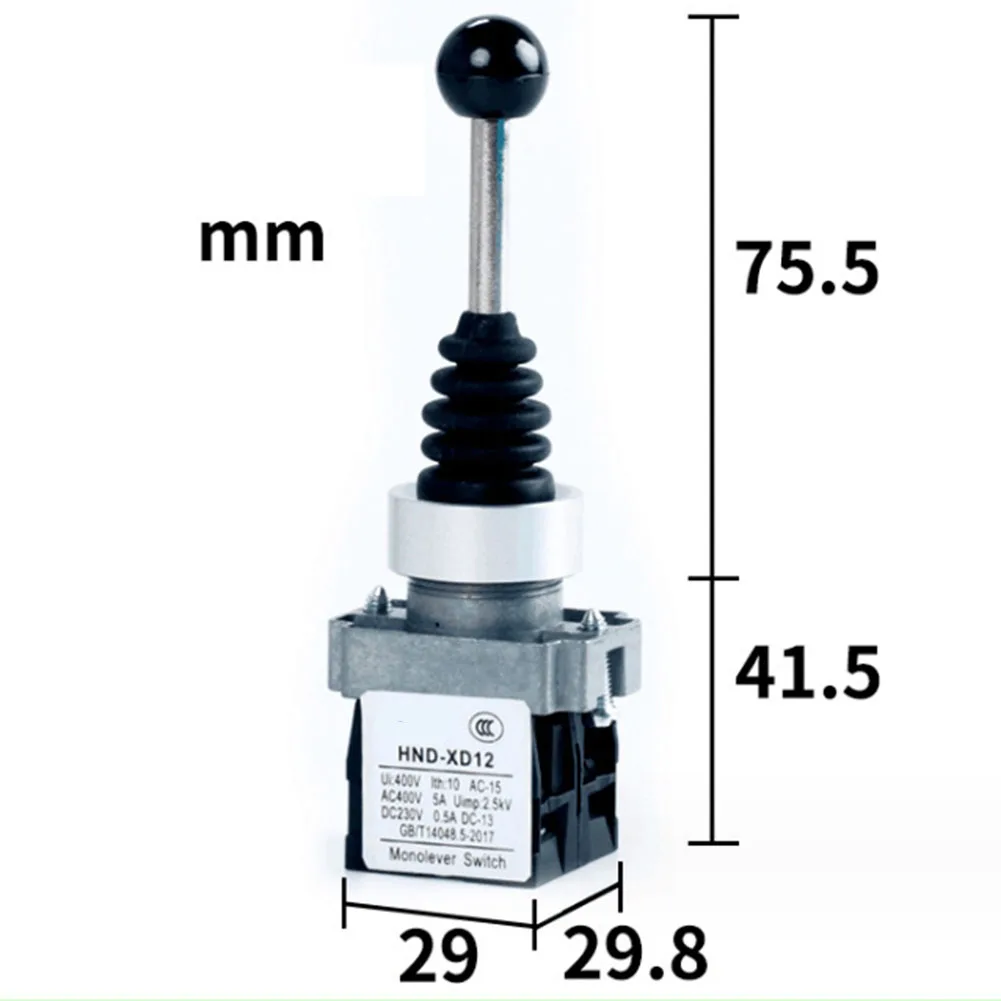 Practical Switch Joystick Controller 000 000 (times) 1 150/250/600 (V) 22mm 2NO /4NO Rocker Joystick Controller
Practical Switch Joystick Controller 000 000 (times) 1 150/250/600 (V) 22mm 2NO /4NO Rocker Joystick Controller