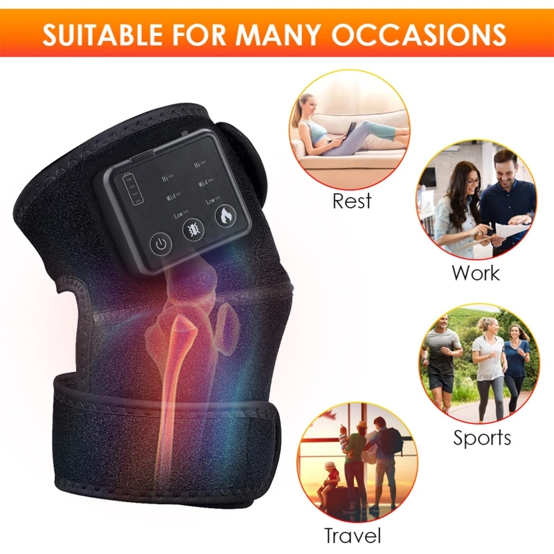 Heated Knee Brace Wrap Knee Massager, Heated Vibration Massage Knee Brace Wrap Physiotherapy Massager Heating for Knee
Heated Knee Brace Wrap Knee Massager, Heated Vibration Massage Knee Brace Wrap Physiotherapy Massager Heating for Knee