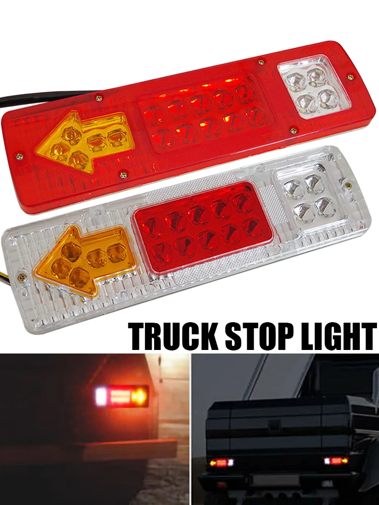 2pcs 12V Truck Trailer Tail Light 19 LED Waterproof Stop Light Reverse Turn Signal Indicator Light For Truck Caravan Trailer Van
2pcs 12V Truck Trailer Tail Light 19 LED Waterproof Stop Light Reverse Turn Signal Indicator Light For Truck Caravan Trailer Van