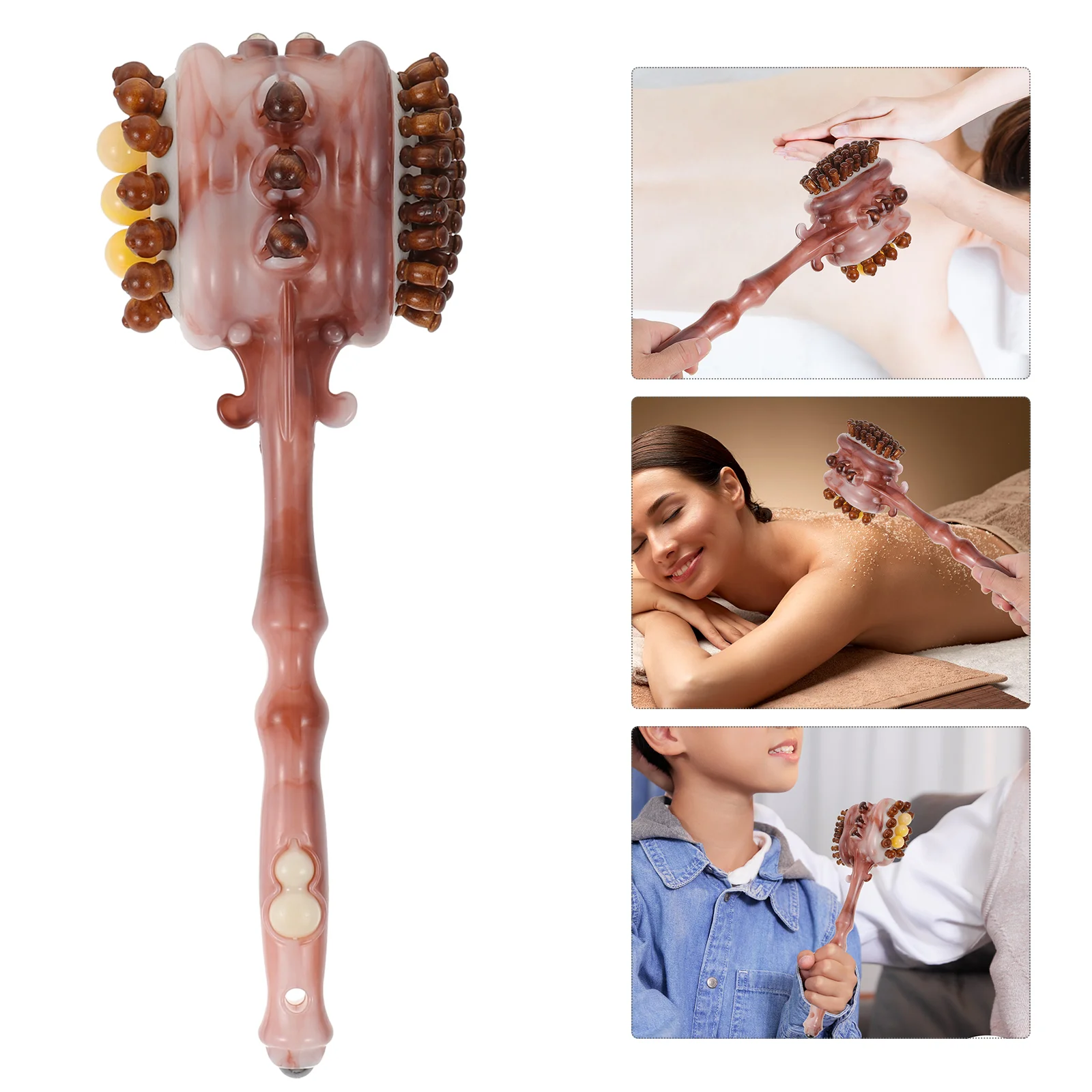 Wooden Handheld Back Point Scraping Meridian Knocker Body Relaxation Tool for Body Relief Supplies
Wooden Handheld Back Point Scraping Meridian Knocker Body Relaxation Tool for Body Relief Supplies