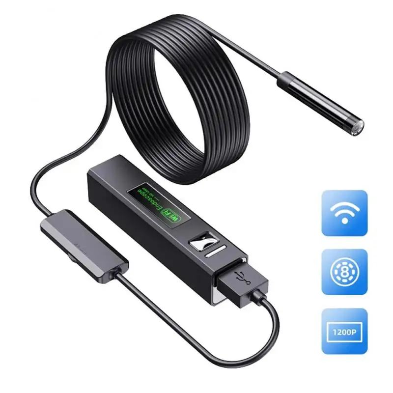 F150 Wifi Endoscope Camera HD1080p 8mm Lens USB Camera Semi-rigid Cable Waterproof Wireless Car Inspection Borescope
F150 Wifi Endoscope Camera HD1080p 8mm Lens USB Camera Semi-rigid Cable Waterproof Wireless Car Inspection Borescope