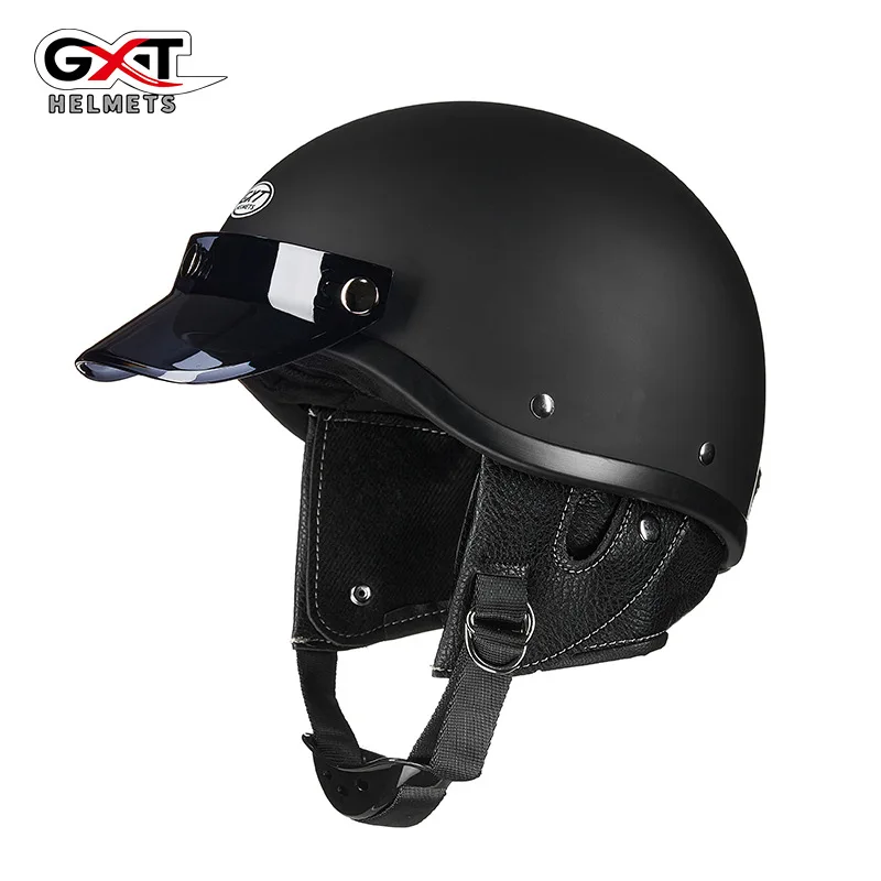 High Quality GXT Motorcycle Half Helmet Japan Korea Style Open Face Helmets Cafe Racer Electric Cruiser Scooter Riding Casque
High Quality GXT Motorcycle Half Helmet Japan Korea Style Open Face Helmets Cafe Racer Electric Cruiser Scooter Riding Casque
