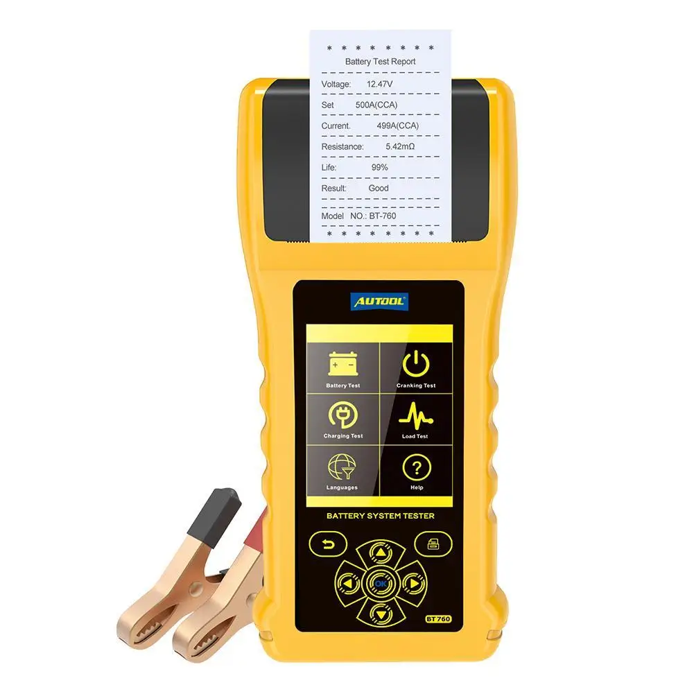 Car Battery Tester With Thermal Printer 12v 24V 36V Battery Cranking \ Charging \ Max Load Test Diagnostic Tool
Car Battery Tester With Thermal Printer 12v 24V 36V Battery Cranking \ Charging \ Max Load Test Diagnostic Tool