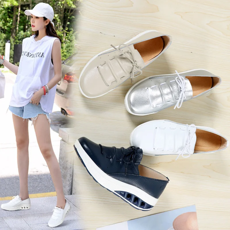 New 2022 Women Shoes Platform Casual Loafers Woman Sneakers Height Increasing Wedges Shoes Ladies Fashion Footwear High Quality
New 2022 Women Shoes Platform Casual Loafers Woman Sneakers Height Increasing Wedges Shoes Ladies Fashion Footwear High Quality