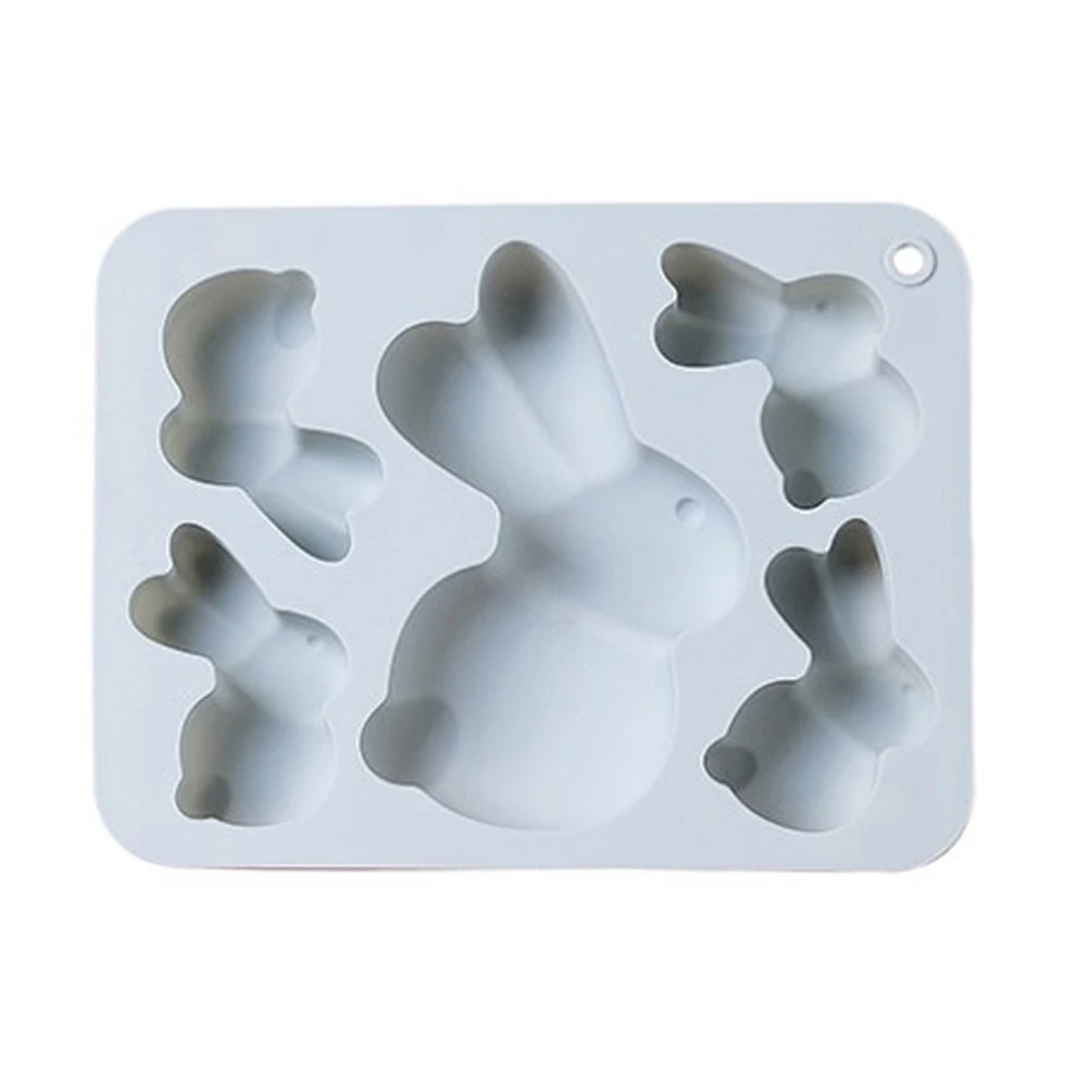 5-Hole Easter Rabbit Silicone Mold for Desserts: Chocolate, Jelly Cakes & More
5-Hole Easter Rabbit Silicone Mold for Desserts: Chocolate, Jelly Cakes & More