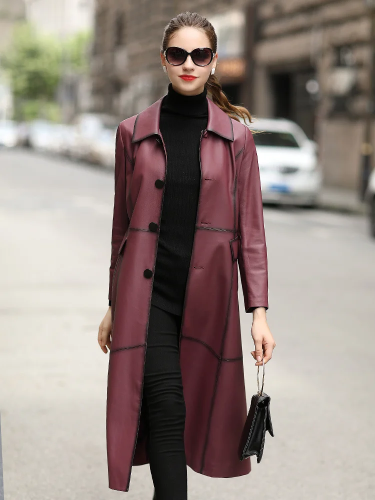 

Модные высококачественные Куртки из натуральной овечьей кожи, пальто, женская осенняя Корейская облегающая кожаная куртка, Женская Chaqueta Zjt472 2023