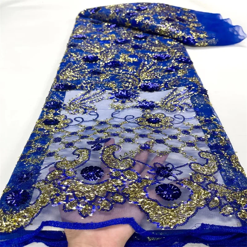 5 Yards African Sequence Lace 2023 High Quality Sequins Net Embroidery French Wedding Prom Mesh Fabrics For Sewing Party Dresses
5 Yards African Sequence Lace 2023 High Quality Sequins Net Embroidery French Wedding Prom Mesh Fabrics For Sewing Party Dresses