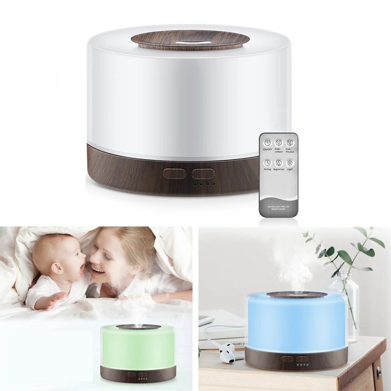 500ML Aromatherapy Diffuser Air Humidifier With LED Light Room Ultrasonic Cool Mist Aroma Essential Oil Diffuser
500ML Aromatherapy Diffuser Air Humidifier With LED Light Room Ultrasonic Cool Mist Aroma Essential Oil Diffuser