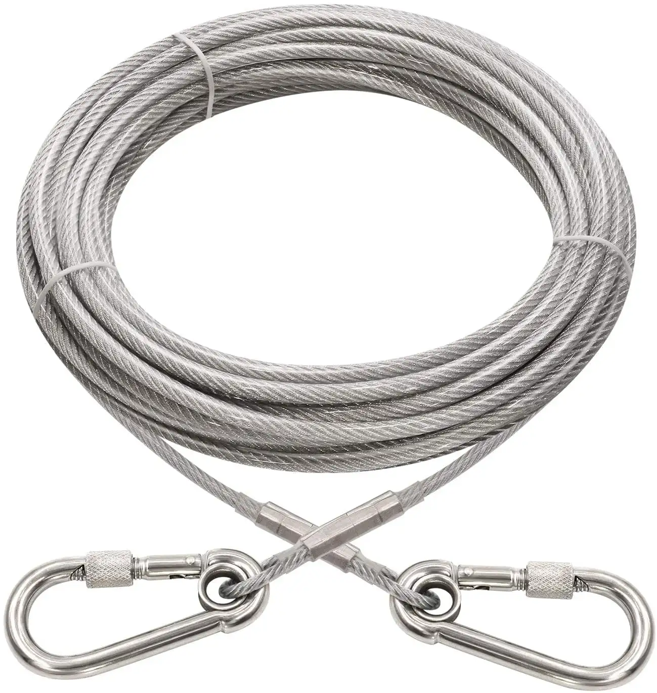 Dog Runner Tie Out Cable for Dogs Up to 60/120/250 Pound 20ft 30ft 50ft 70ft 100ft Dog Leash Line for Yard Camping Park Outside
Dog Runner Tie Out Cable for Dogs Up to 60/120/250 Pound 20ft 30ft 50ft 70ft 100ft Dog Leash Line for Yard Camping Park Outside