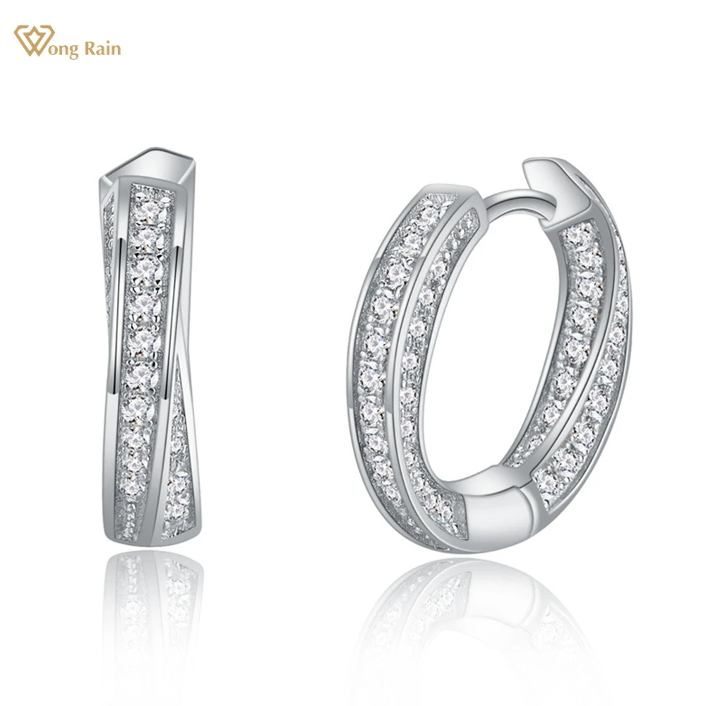 Wong Rain 100% 925 Sterling Silver Lab Sapphire Gemstone Fine Hoop Earrings for Women Wedding Party Gifts Jewelry Free Shipping 
Wong Rain 100% 925 Sterling Silver Lab Sapphire Gemstone Fine Hoop Earrings for Women Wedding Party Gifts Jewelry Free Shipping