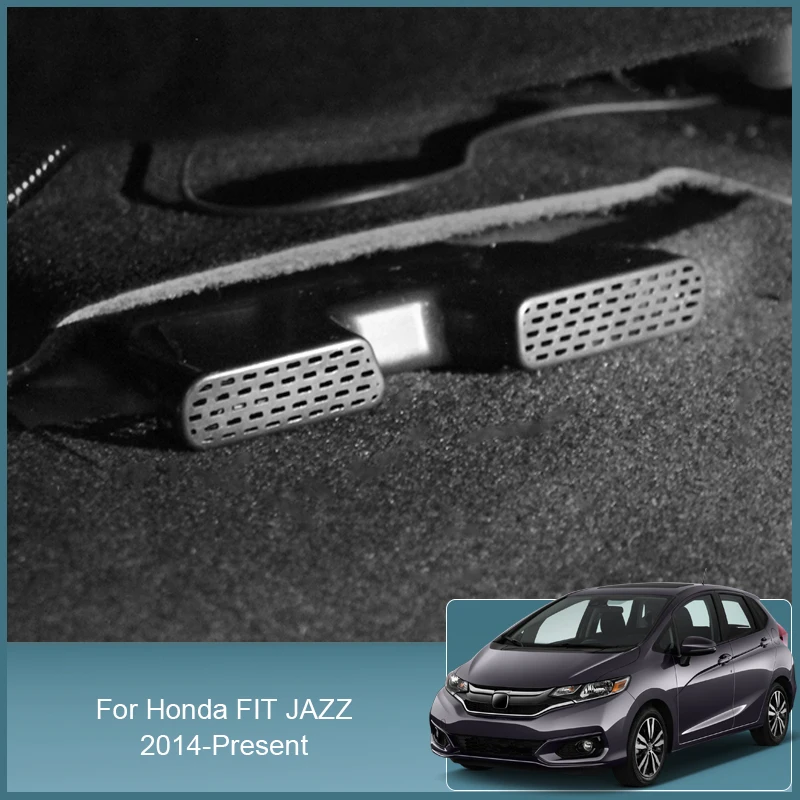 

2pcs ABS For Honda Fit Jazz 2014-Preesent ​Car Air Outlet Under Seat Cover Internal Protection Cover Auto Accessories