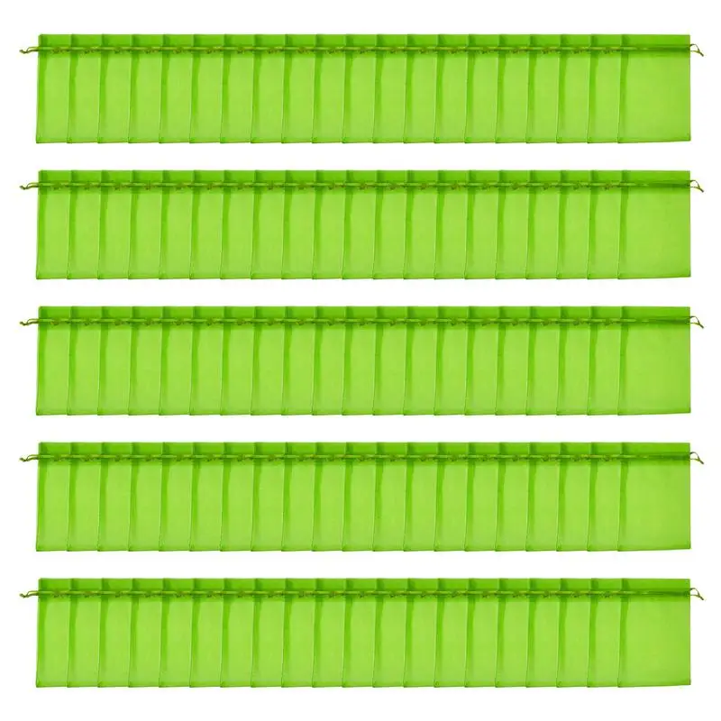 100-PCS Netting Bags For Fruit Tree Reusable Garden Net Bag With Drawstring Reusable Plant Covers For Tomato Grape Peach Trees
100-PCS Netting Bags For Fruit Tree Reusable Garden Net Bag With Drawstring Reusable Plant Covers For Tomato Grape Peach Trees
