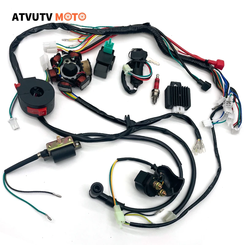 Electrics Wire Harness Magneto Flywheel Stator For 50cc 70cc 90cc 110cc 125cc PIT Quad Dirt Bike ATV Buggy Go Kart Dune
Electrics Wire Harness Magneto Flywheel Stator For 50cc 70cc 90cc 110cc 125cc PIT Quad Dirt Bike ATV Buggy Go Kart Dune