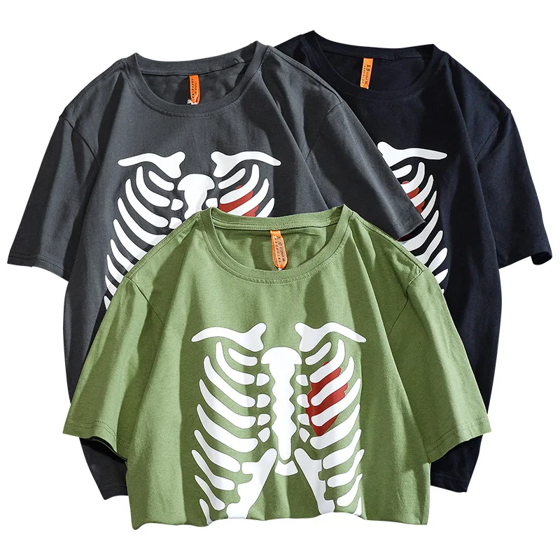 Fun Spoof Creative Ribs Print Men's T-Shirts Harajuku Novelty Crew Neck 100% Cotton T-Shirts Hip Hop All-match Couple Streetwear
Fun Spoof Creative Ribs Print Men's T-Shirts Harajuku Novelty Crew Neck 100% Cotton T-Shirts Hip Hop All-match Couple Streetwear