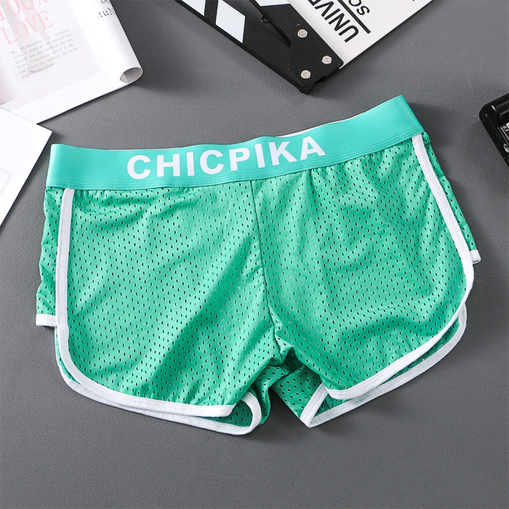 Mens Casual Training Boxers Mesh Sports Beach Trunks Shorts Breathable Bottoms Moisture Absorption Flat Boxers U Convex Pouch
Mens Casual Training Boxers Mesh Sports Beach Trunks Shorts Breathable Bottoms Moisture Absorption Flat Boxers U Convex Pouch